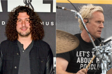Montagem com Ilan Rubin e Josh Freese, novos bateristas de Foo Fighters e Nine Inch Nails, respectivamente.