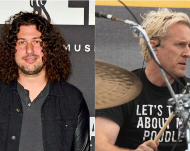 Montagem com Ilan Rubin e Josh Freese, novos bateristas de Foo Fighters e Nine Inch Nails, respectivamente.