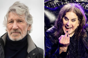 Montagem com Roger Waters, ex-Pink Floyd, e Ozzy Osbourne, vocalista do Black Sabbath.