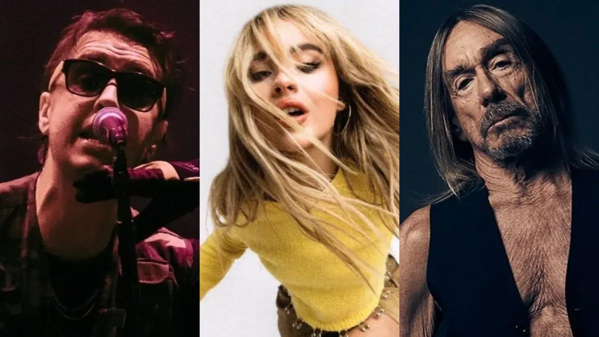 The Strokes, Sabrina Carpenter e Iggy Pop confirmados no lineup do Coachella 2026.