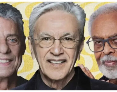 Chico Buarque, Caetano Veloso e Gilberto Gil confirmados em ato contra a PEC da Blindagem em Copacabana, Rio de Janeiro.