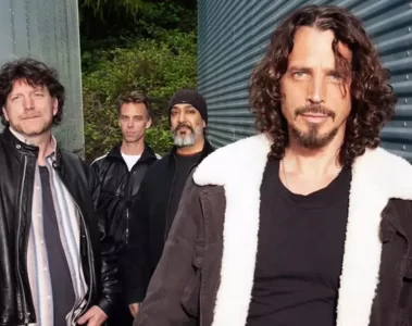 Soundgarden com Chris Cornell em foto promocional, banda finaliza álbum com vocais inéditos do vocalista.