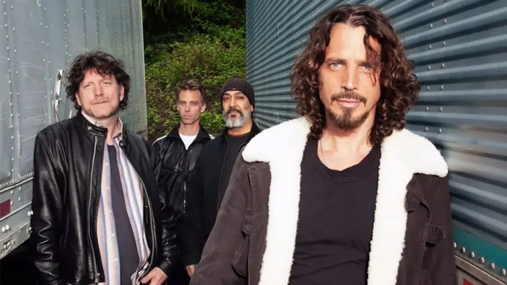 Soundgarden com Chris Cornell em foto promocional, banda finaliza álbum com vocais inéditos do vocalista.