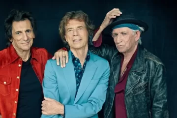 Mick Jagger, Keith Richards e Ronnie Wood em foto promocional dos Rolling Stones em 2025