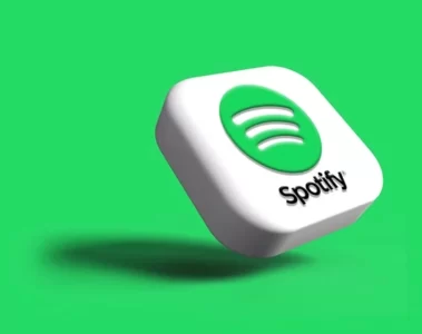 Logo 3D do Spotify em fundo verde, representando o Spotify Wrapped 2025.