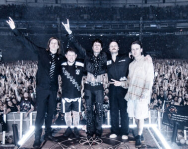 Bring Me The Horizon no palco em São Paulo durante o maior show da carreira, gravado para o filme-concerto LIVE In São Paulo