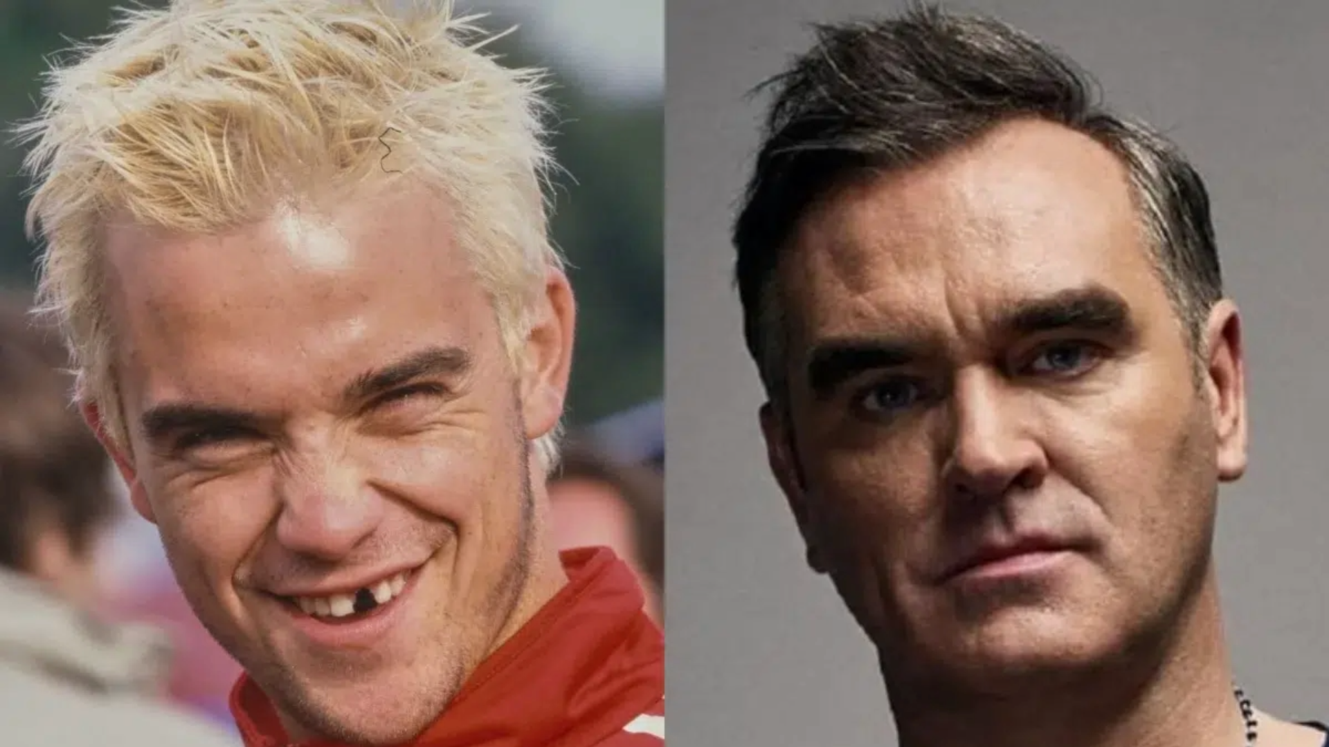 Robbie Williams e Morrissey; cantor homenageia ex-vocalista do The Smiths em novo álbum Britpop
