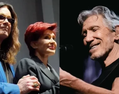 Roger Waters ao lado de Ozzy e Sharon Osbourne em montagem que ilustra polêmica entre o músico e a família Osbourne