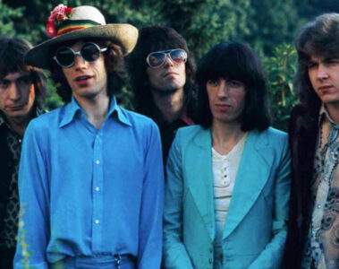 Rolling Stones em 1970 durante a era do álbum Let It Bleed, período de lançamento de Gimme Shelter