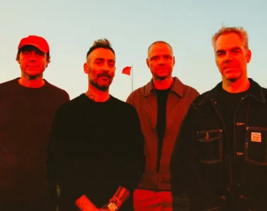Integrantes do American Football em foto promocional do álbum LP4
