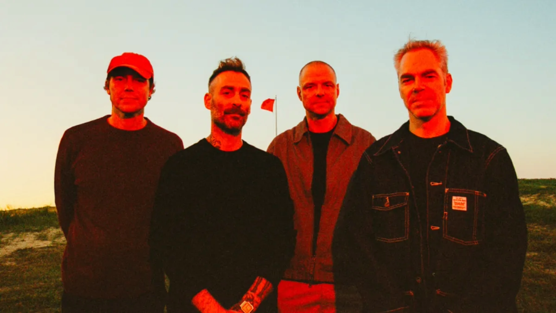 Integrantes do American Football em foto promocional do álbum LP4