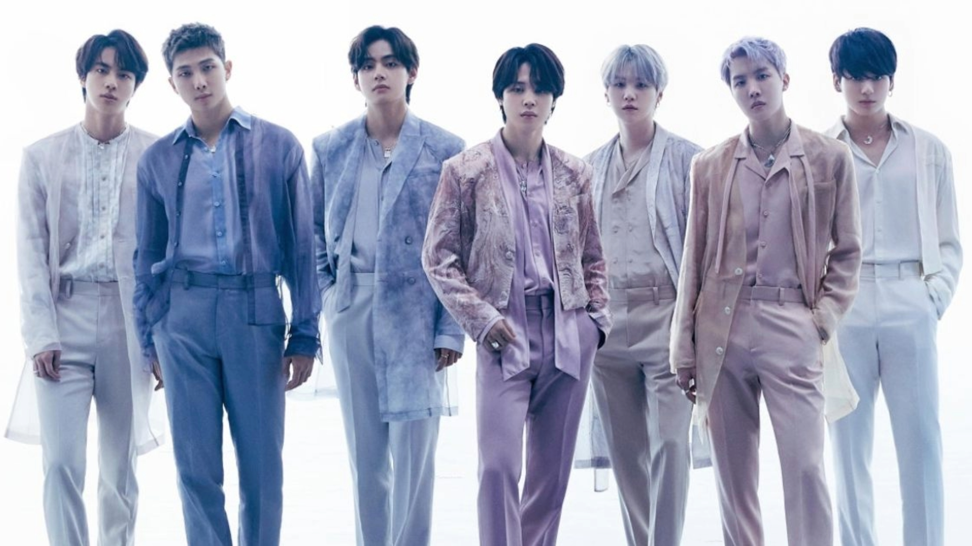 Integrantes do BTS em imagem promocional divulgada pela BIGHIT MUSIC