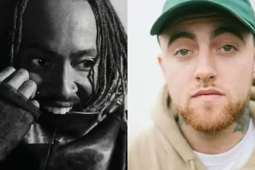 Thundercat e Mac Miller em montagem promocional para o single She Knows Too Much