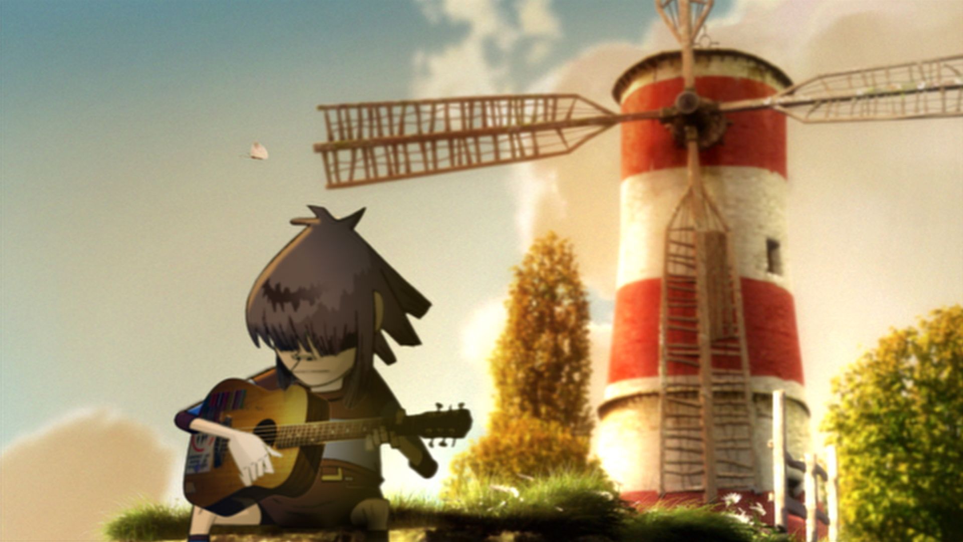 Cena do clipe de Feel Good Inc.