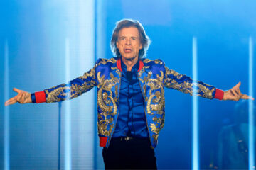 Mick Jagger durante apresentação ao vivo dos Rolling Stones