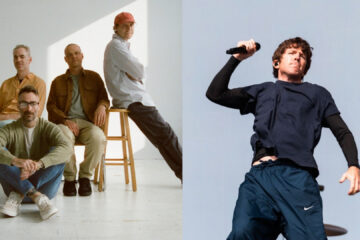 American Football em foto promocional ao lado de Brendan Yates, vocalista do Turnstile, durante colaboração na música No Feeling