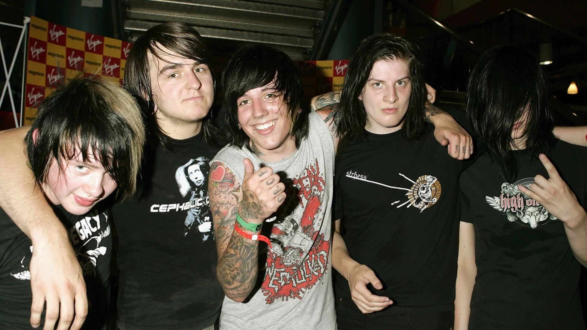 Bring Me The Horizon em 2006 durante a era do álbum Count Your Blessings
