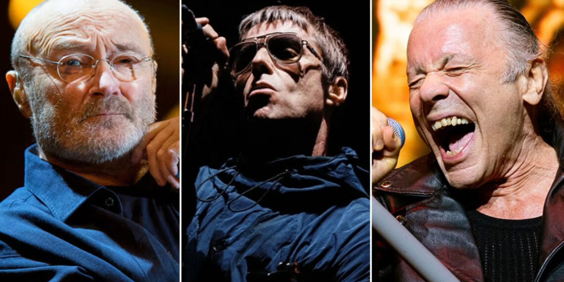 Phil Collins, Liam Gallagher e Bruce Dickinson entre os artistas homenageados no Rock and Roll Hall of Fame 2026