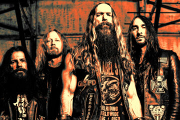 Integrantes do Black Label Society, banda liderada por Zakk Wylde, em foto promocional da turnê brasileira