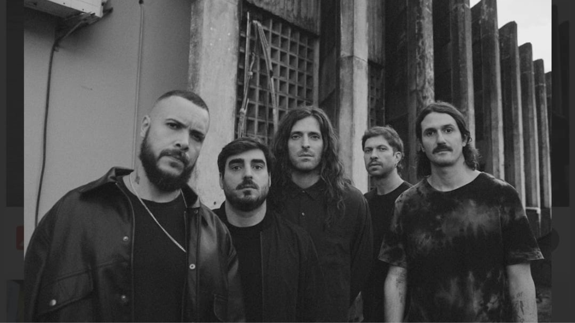 Integrantes do Rancore em foto promocional do álbum BRIO, marcando o retorno da banda após 15 anos sem disco de estúdio.