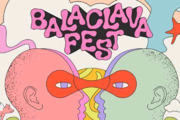 Arte oficial do Balaclava Fest 2026, festival de música alternativa que acontece em São Paulo com line-up internacional