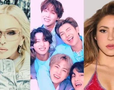 Montagem com Madonna, BTS e Shakira, atrações confirmadas no show da final da Copa do Mundo de 2026