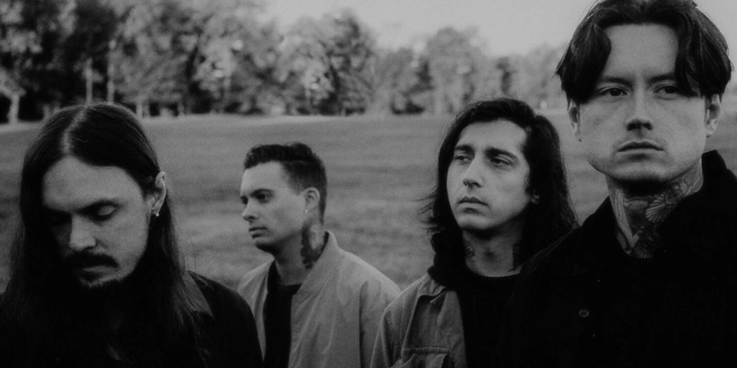 Integrantes do Bad Omens em foto promocional da banda de metal moderno liderada por Noah Sebastian