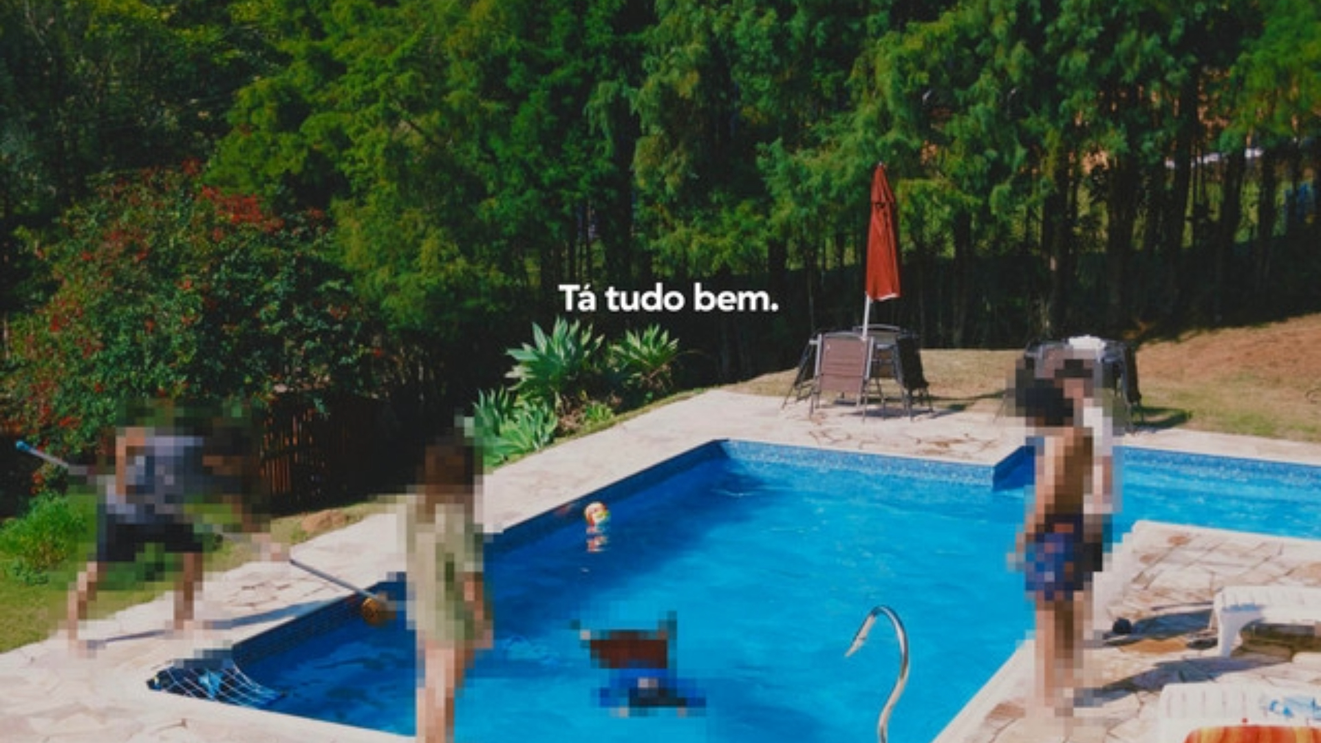 Arte promocional do EP Tá Tudo Bem, novo lançamento da banda paulistana NoiteSó pelo selo Downstage.