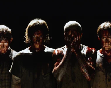 Integrantes do Bring Me the Horizon em imagem promocional da fase de Dehumanized e Count Your Blessings | Repented