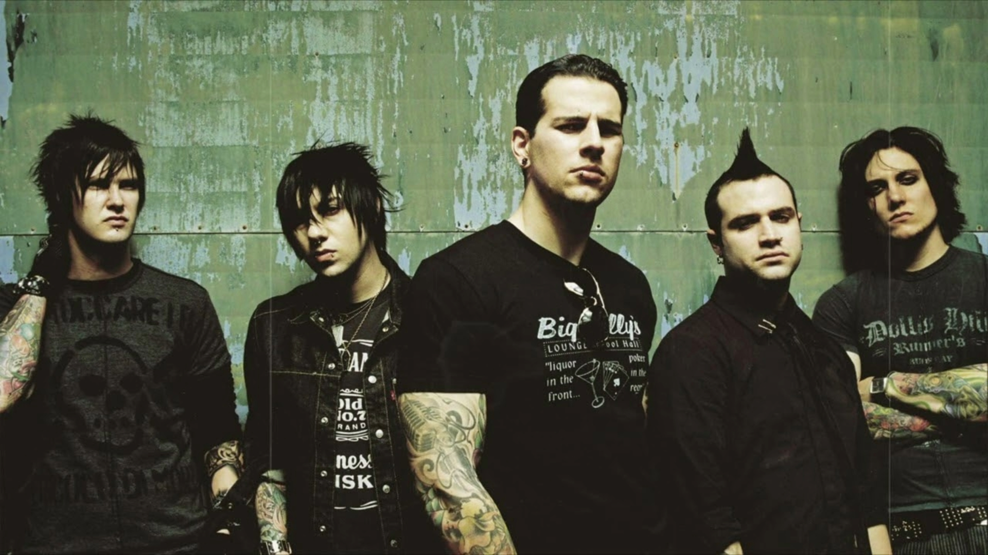 Integrantes do Avenged Sevenfold em foto promocional da fase que consolidou a banda como um dos principais nomes do metal dos anos 2000.