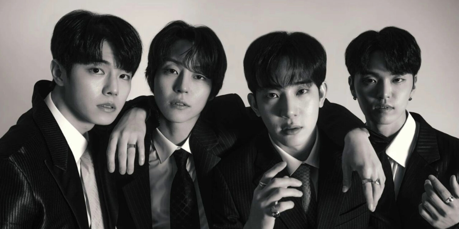 Integrantes da banda sul-coreana The Rose posam para ensaio promocional antes da turnê mundial ROSETOPIA.