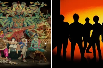 Arte do Gorillaz e foto promocional do The Strokes, atrações confirmadas no Primavera Sound São Paulo 2026.