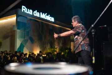 Apresentação na Rua da Música, no Parque Jaime Lerner, em Curitiba