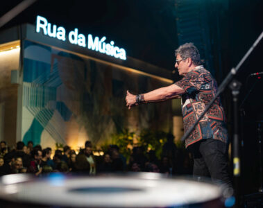 Apresentação na Rua da Música, no Parque Jaime Lerner, em Curitiba