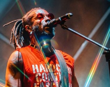 Black Pantera durante show de lançamento do álbum Continental no Cine Joia, em São Paulo
