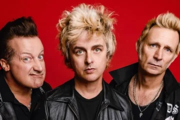 Tré Cool, Billie Joe Armstrong e Mike Dirnt, integrantes do Green Day