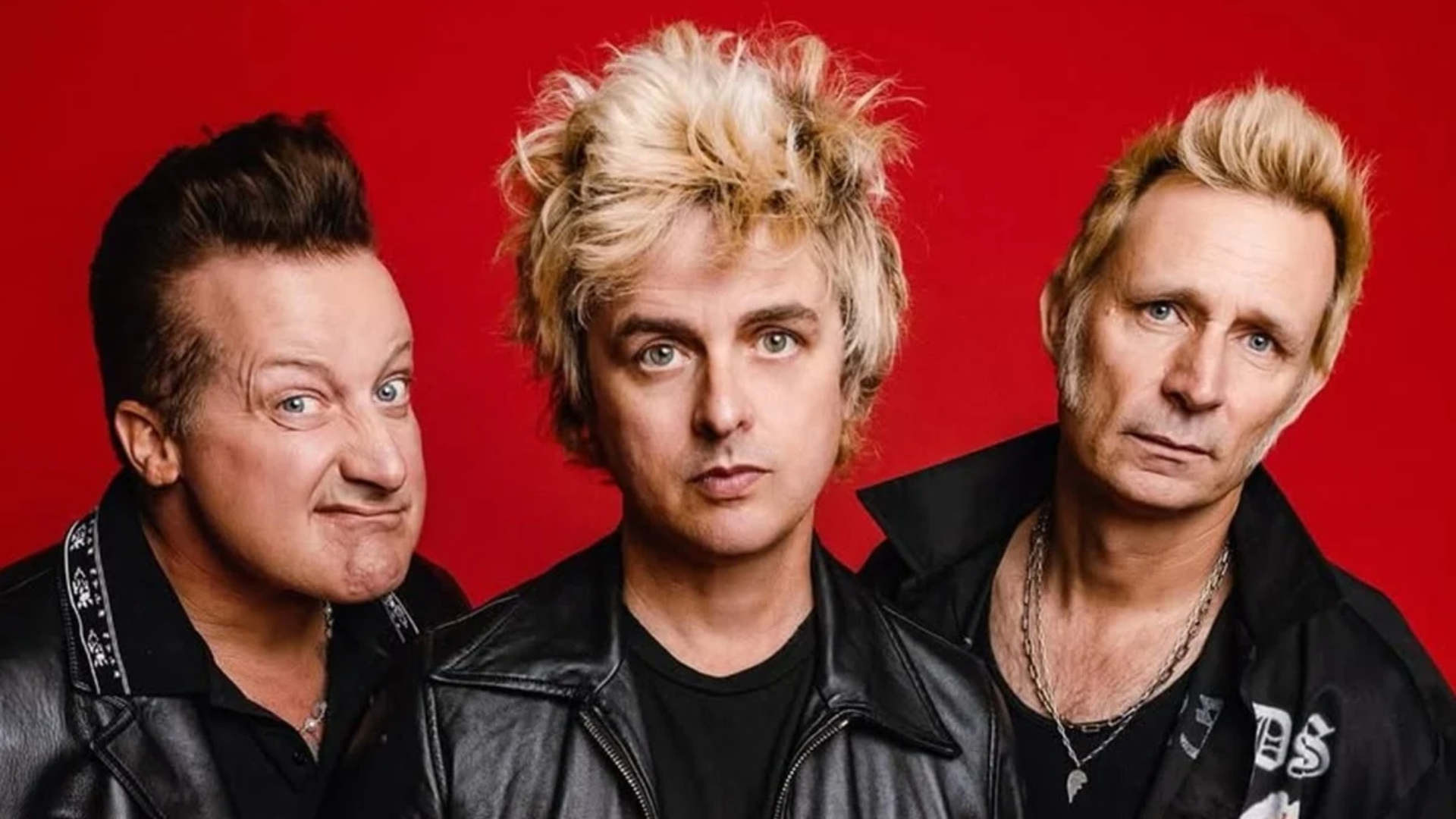Tré Cool, Billie Joe Armstrong e Mike Dirnt, integrantes do Green Day