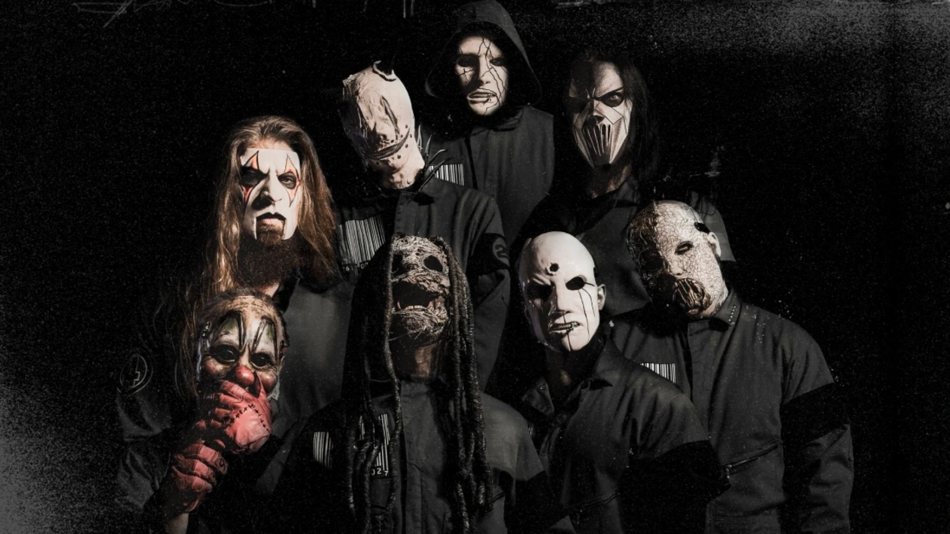 Integrantes mascarados do Slipknot, banda confirmada no The Town 2027