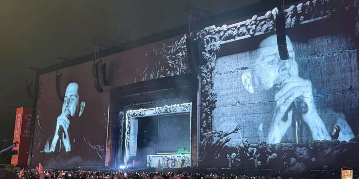M. Shadows, do Avenged Sevenfold, durante show no Palco Mundo do Rock in Rio 2026