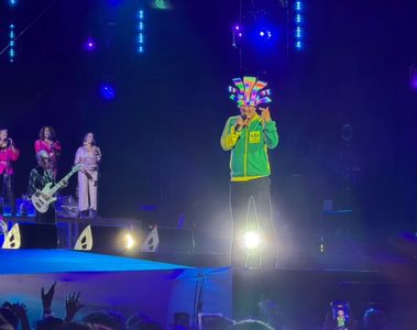 Jay Kay durante apresentação do Jamiroquai no Palco Sunset do Rock in Rio 2026