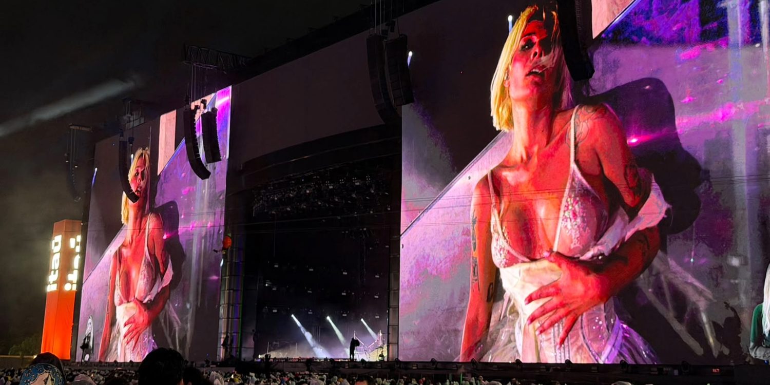 Halsey durante apresentação no Palco Mundo do Rock in Rio 2026