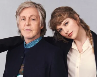 Paul McCartney e Taylor Swift juntos em foto promocional
