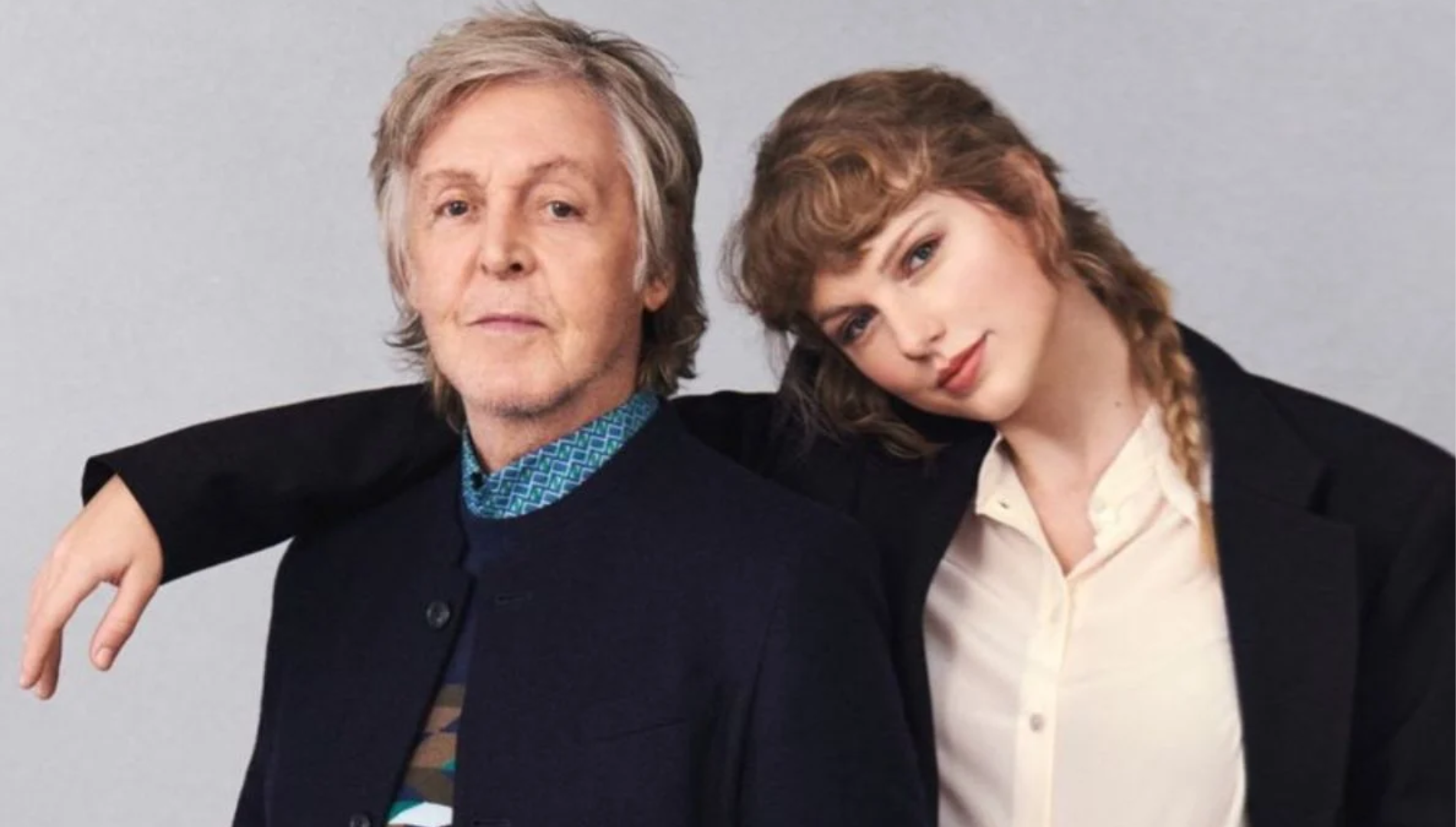 Paul McCartney e Taylor Swift juntos em foto promocional